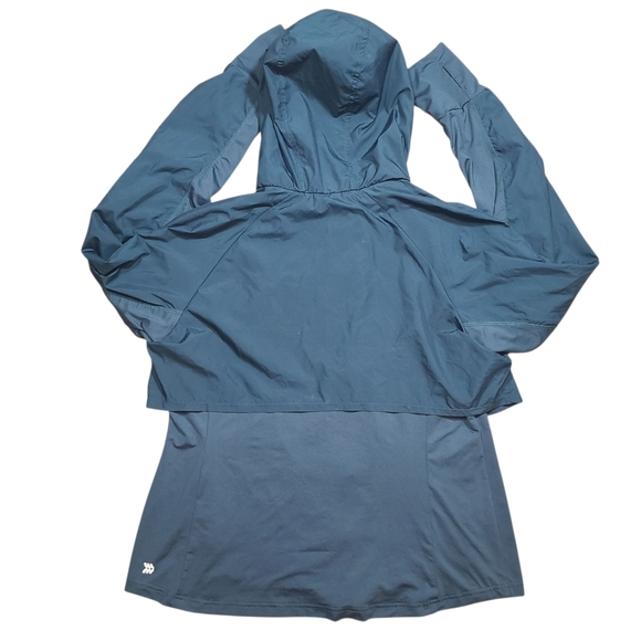 All in Motion Womens Teal Hooded Windbreaker Jacket | Size XL | Sport Zip-up - Picture 6 of 11